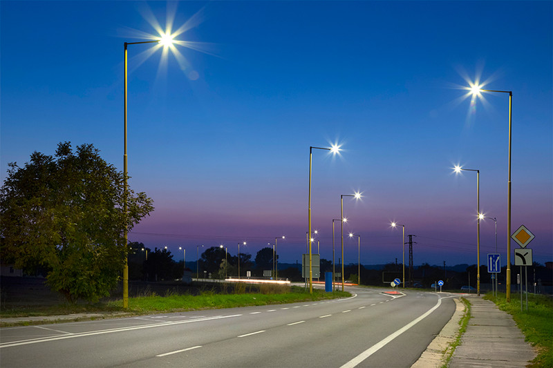 CHZ led light street light installation