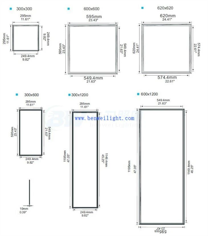 2x4 led flat panel 4000k