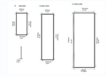 2x4 패널은 빛을 지도했습니다