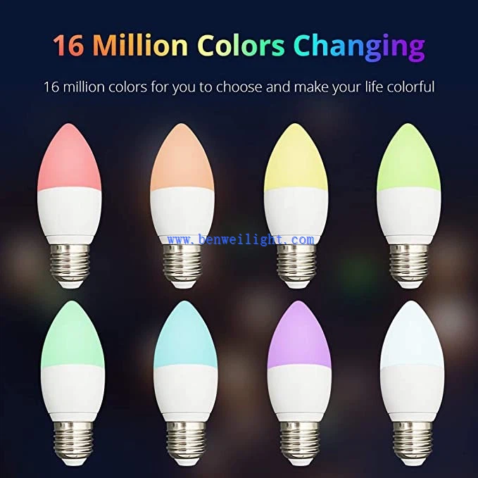 e27 smart candle bulb-4