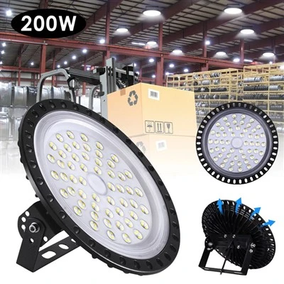 회전식 브래킷이 있는 UFO LED 하이 베이 라이트