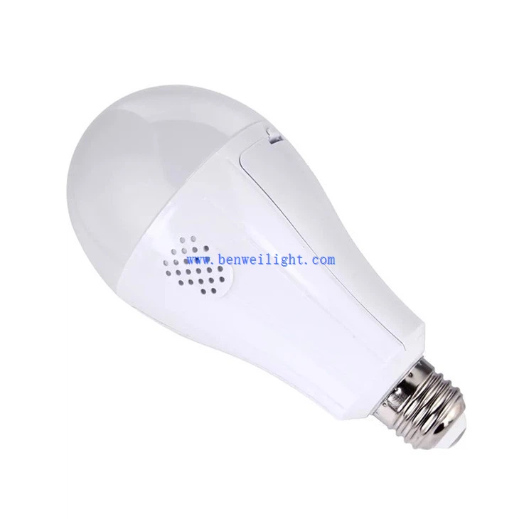 Two Battery Powered Rechargeable Led Emergency Bulb