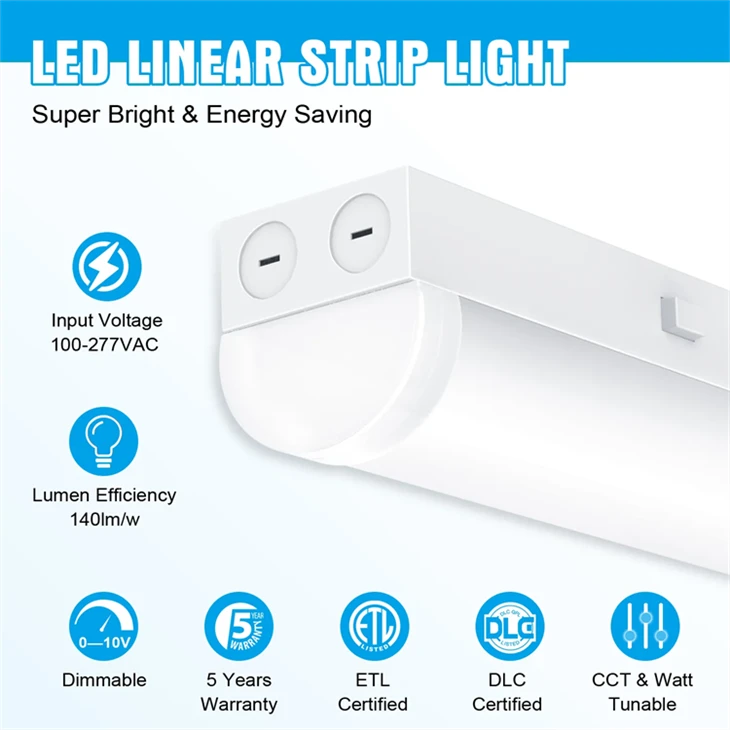 36W 40W IP65 LED Batten Light Waterproof Integrated Linear Tube Lamp for Warehouse Parking Food Factory best