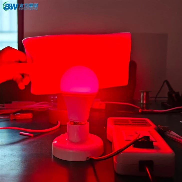 Red 660nm Led Blub Light No Blue Light test