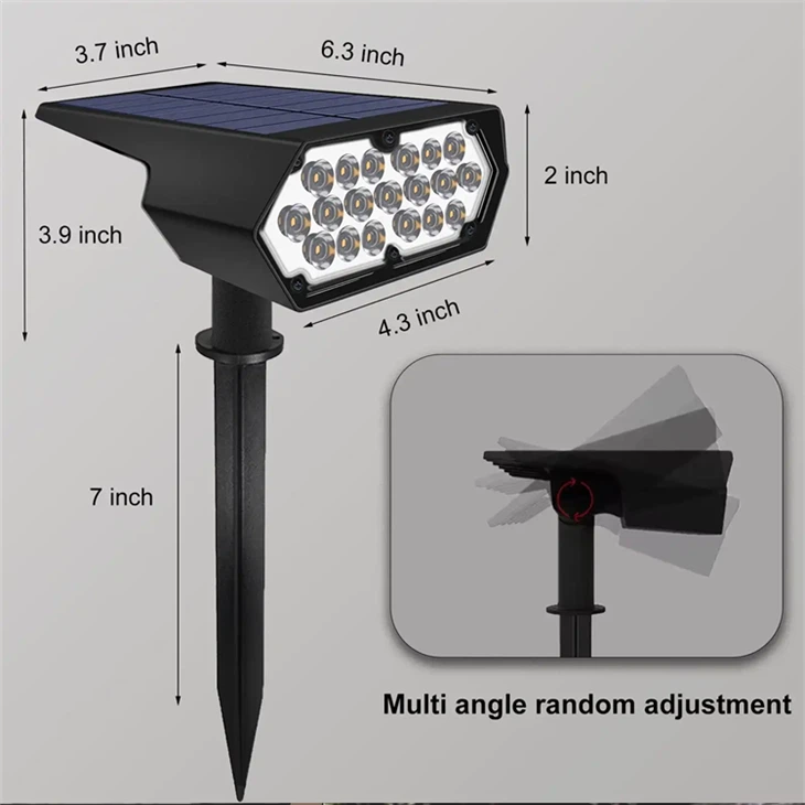 6500K Daylight Wall Lights, Solar Outdoor Lights for Garden Yard Driveway Walkway factory