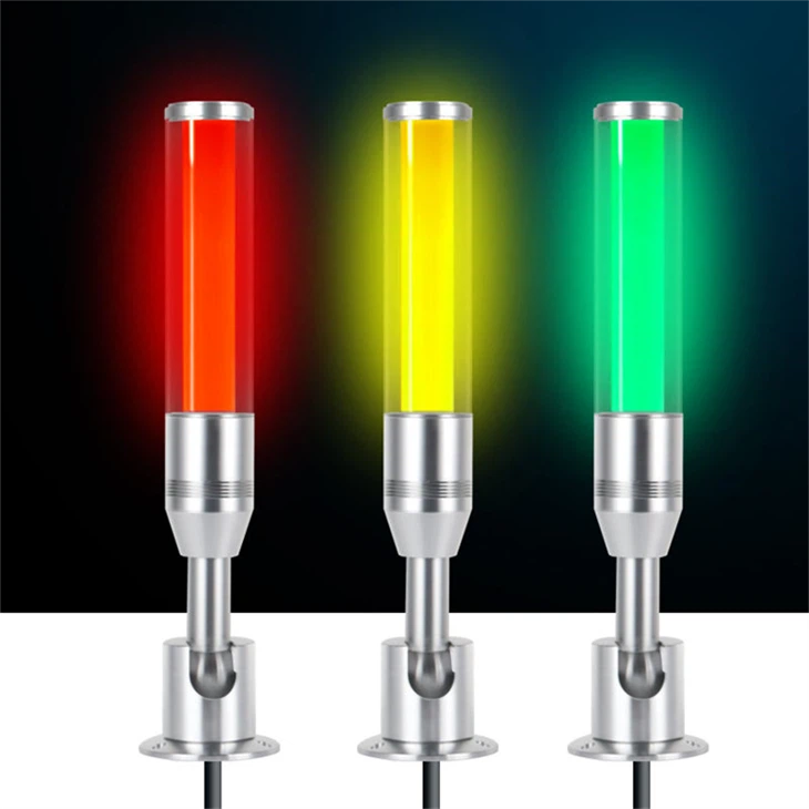 LED 경고등, 산업용 빨간색/주황색/녹색 CNC 기계 표시기 타워형(부저 소리 포함)