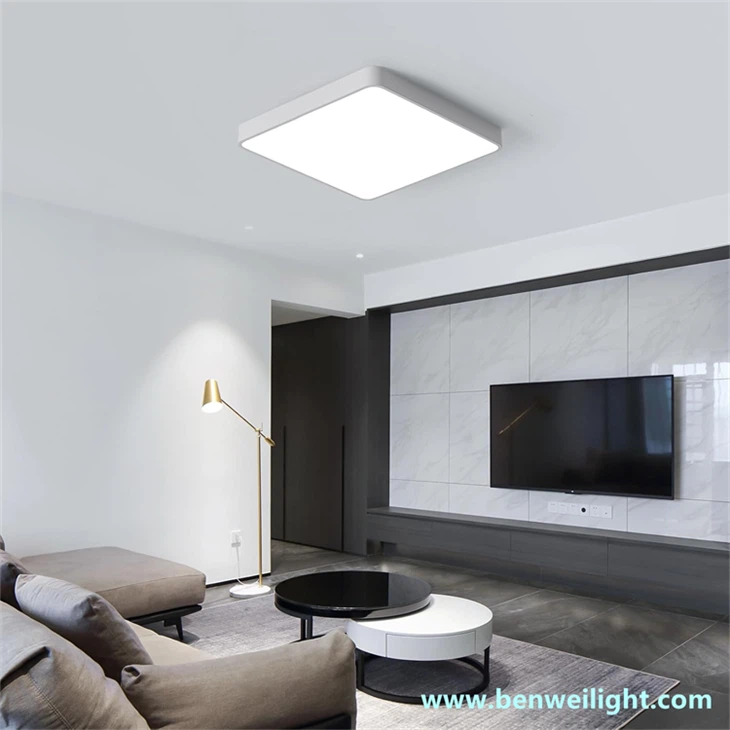 39W Square LED Ceiling Light 6500K White Light Suitable For Offices And Kitchens factory