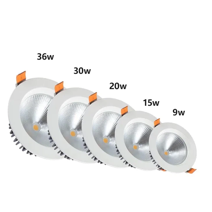Recessed COB Downlight - Anti-Glare 12W/15W/20W/30W IP65 (Aluminum Housing)