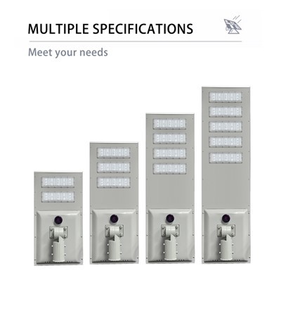 20W 30W 40W 60W 80W 통합형 올인원 LED 태양광 가로등 야외 방수 IP65