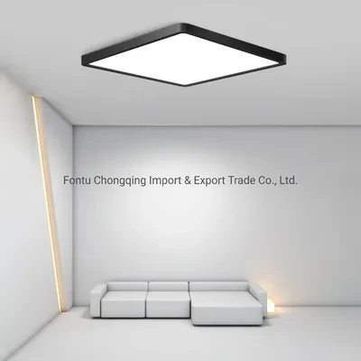 24W 정사각형 LED 천장 조명기구 매립형, 검정색 4000K 중립 흰색 LED 천장 조명 LED 천장 조명 링