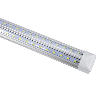 8피트 T8 LED 냉동고 조명|V-형 방열판|75W 6500K 투명 렌즈