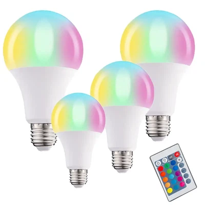RGB 원격 제어 스마트 Led 전구 9w E27 E26 B22 LED 스마트 전구