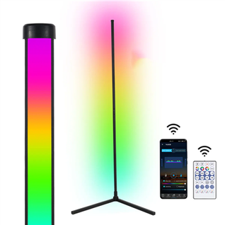 똑똑한 전화 APP 또는 먼 코너 램프 140cm 서 있는 RGB LED 플로어 라이트