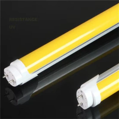 노란색 커버 튜브 LED 조명 안티 UV 15W